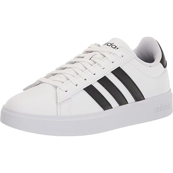 NWT Adidas Men’s Grand Court 2.0 Tennis Shoes Black/White Size 13 main image 4